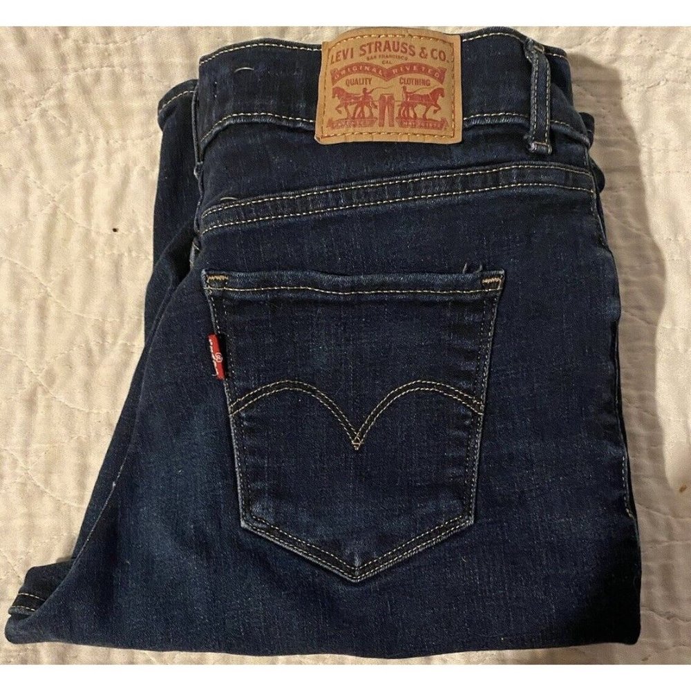 3 Pair Levis Shorts Women 27 Blue Jean Bermuda MidRise Mom Dark Wash  Pre-Washed